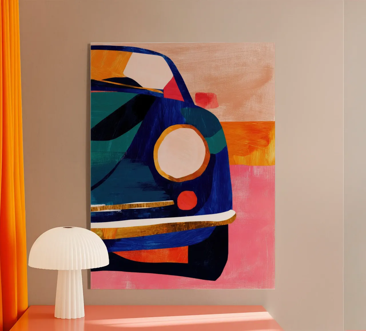 Auto retrò blu plexiglass da DaarbyN