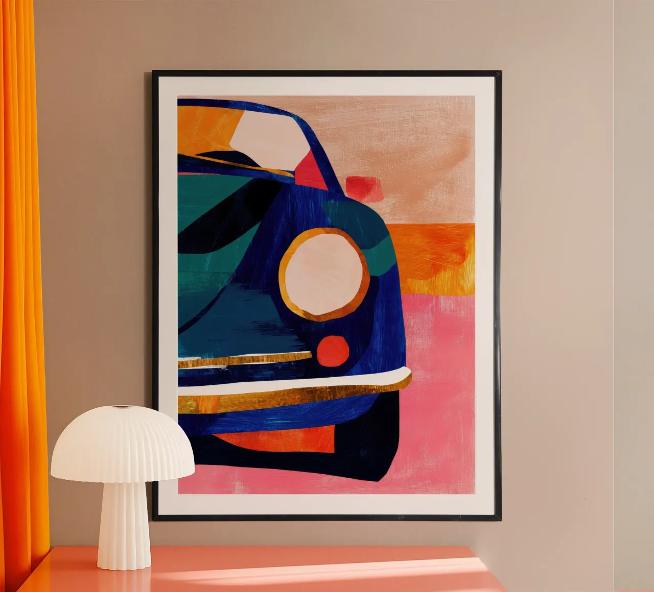 Auto retrò blu poster da DaarbyN