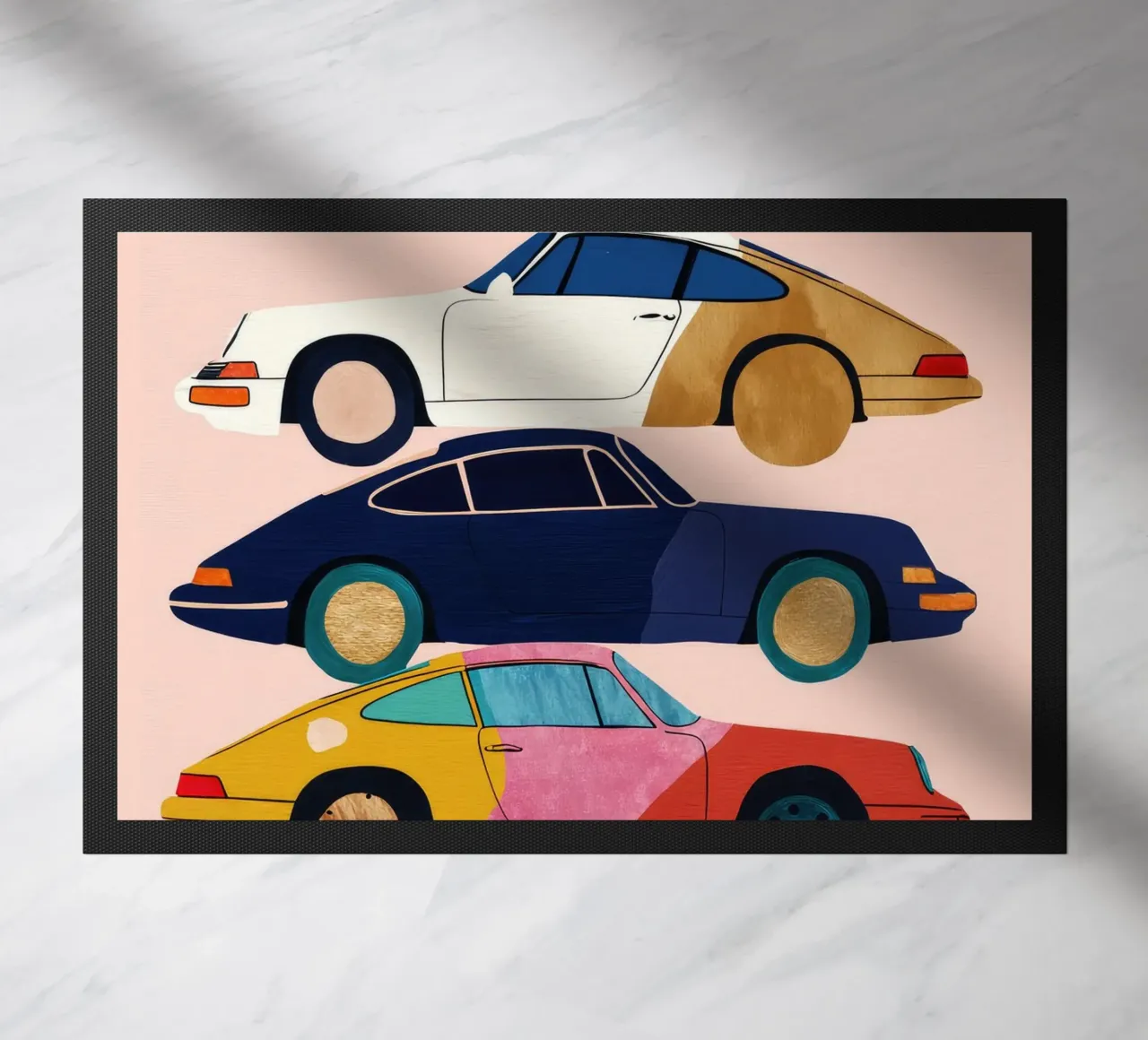 Oldtimer-Sammlung Fußmatte von DaarbyN