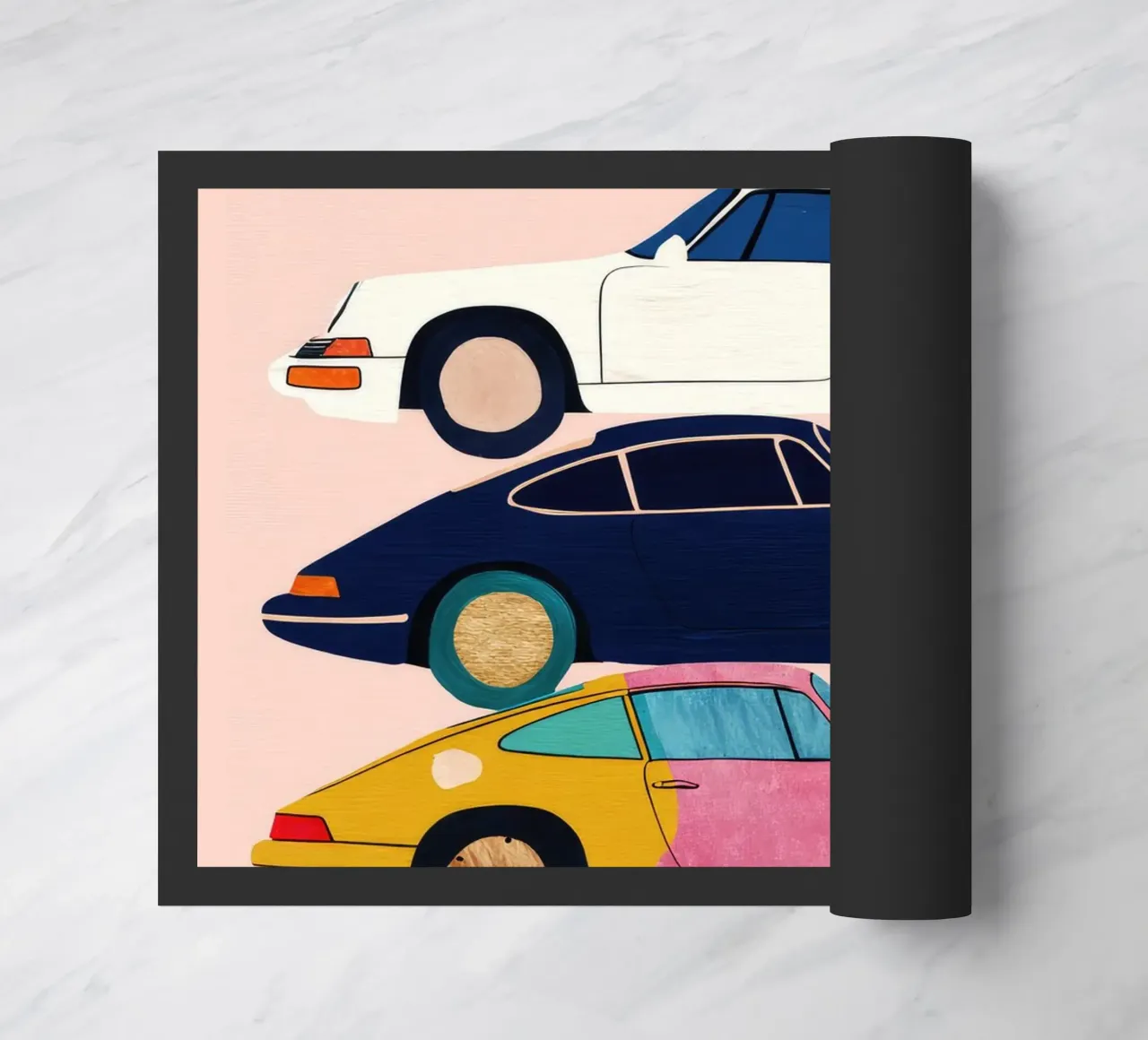 Oldtimer-Sammlung Fußmatte von DaarbyN