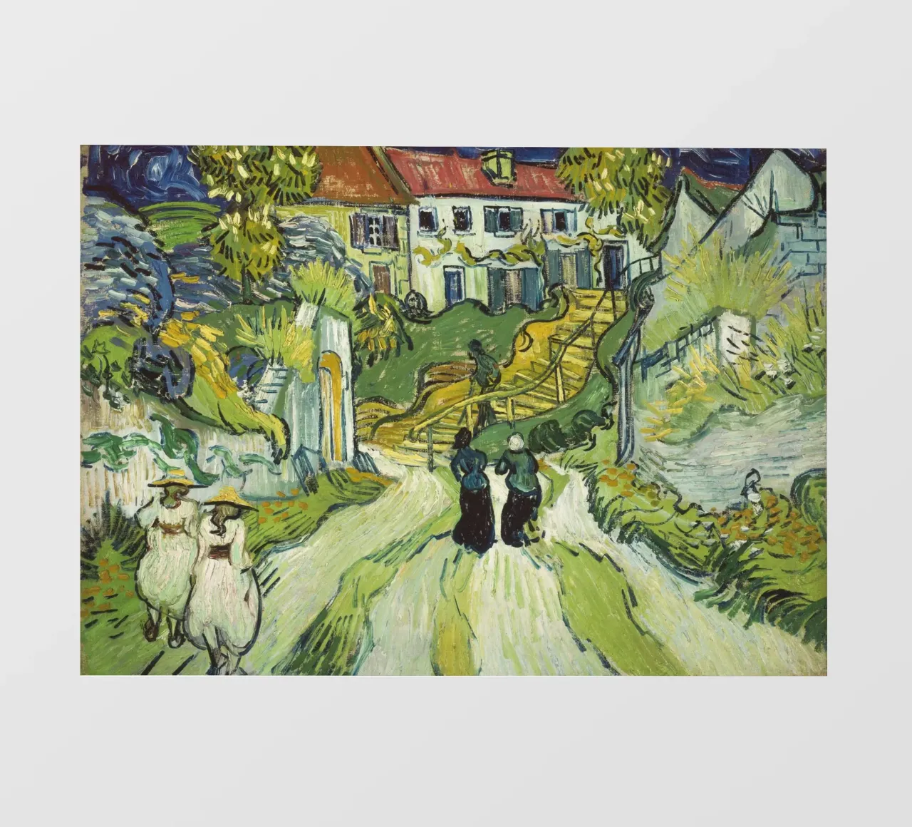 Vincent van Gogh - Scala di Auvers (1890) pellicola backlit da Timeless Artworks
