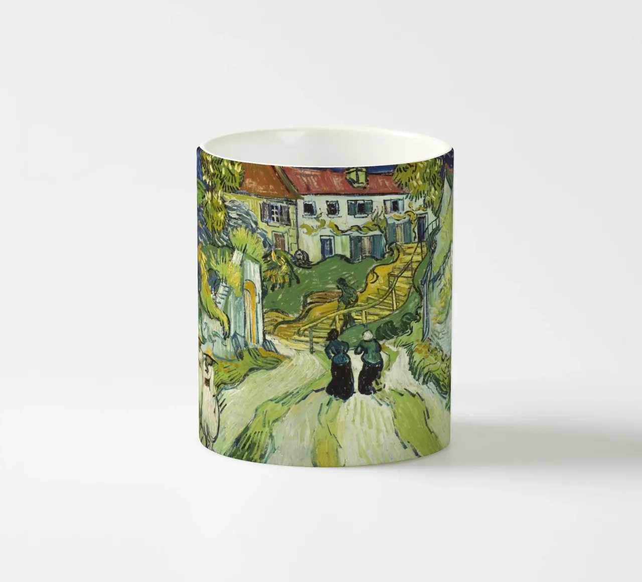 Vincent van Gogh - Scala di Auvers (1890) tazza in ceramica da Timeless Artworks