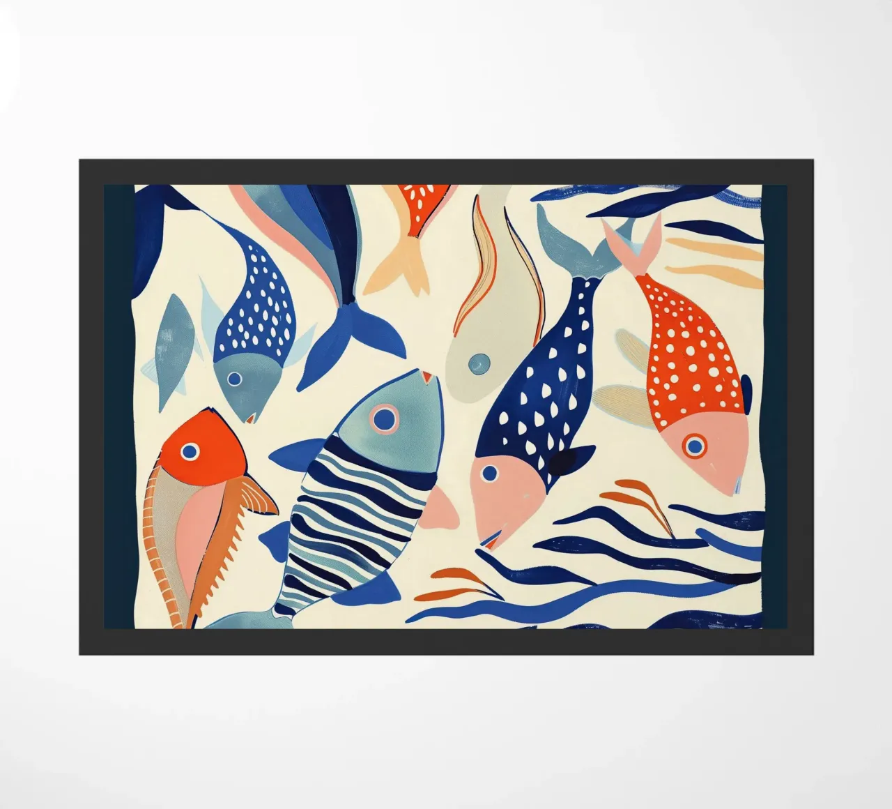 Dancing Fish doormat by Luca