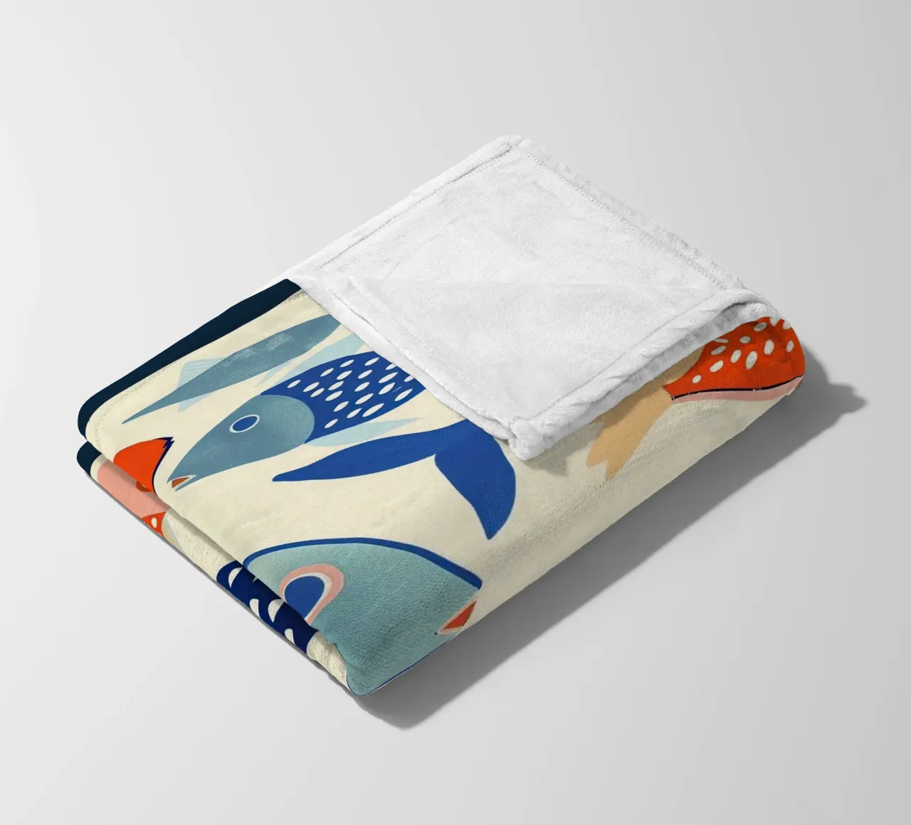 Dancing Fish Fleecedecke von Luca