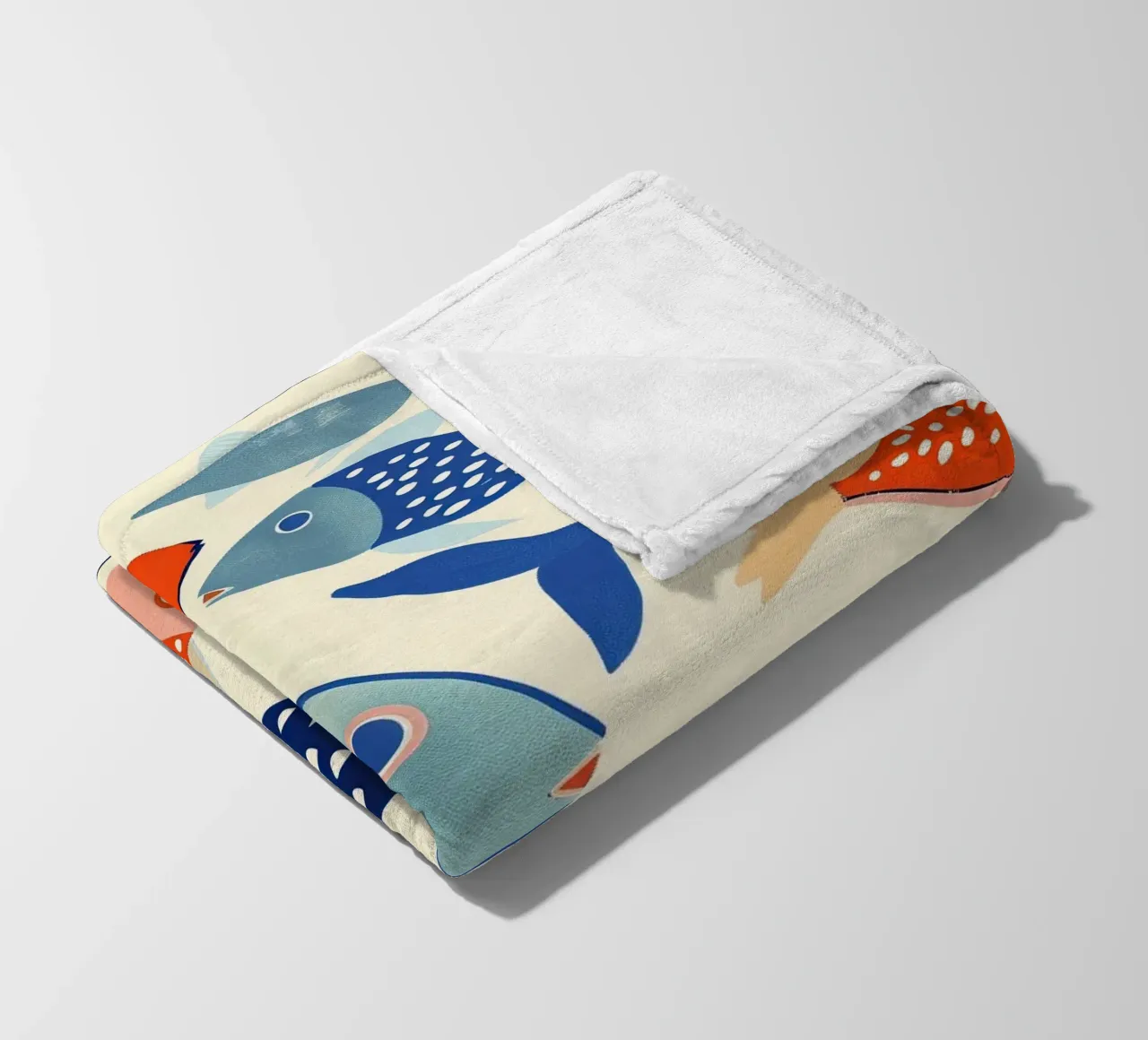 Dancing Fish Fleecedecke von Luca