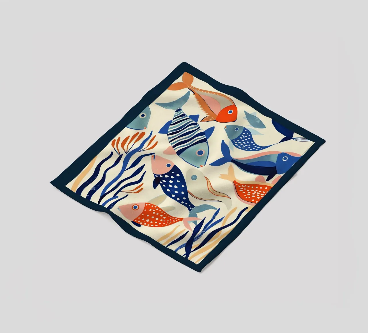 Dancing Fish Fleecedecke von Luca