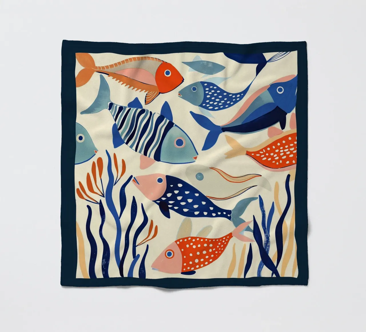 Dancing Fish Fleecedecke von Luca