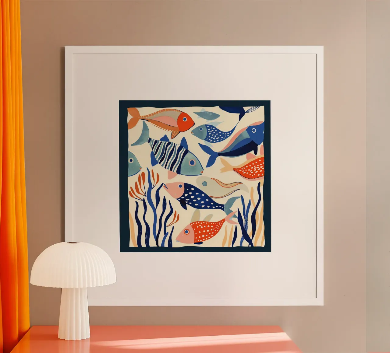 Dancing Fish poster van Luca