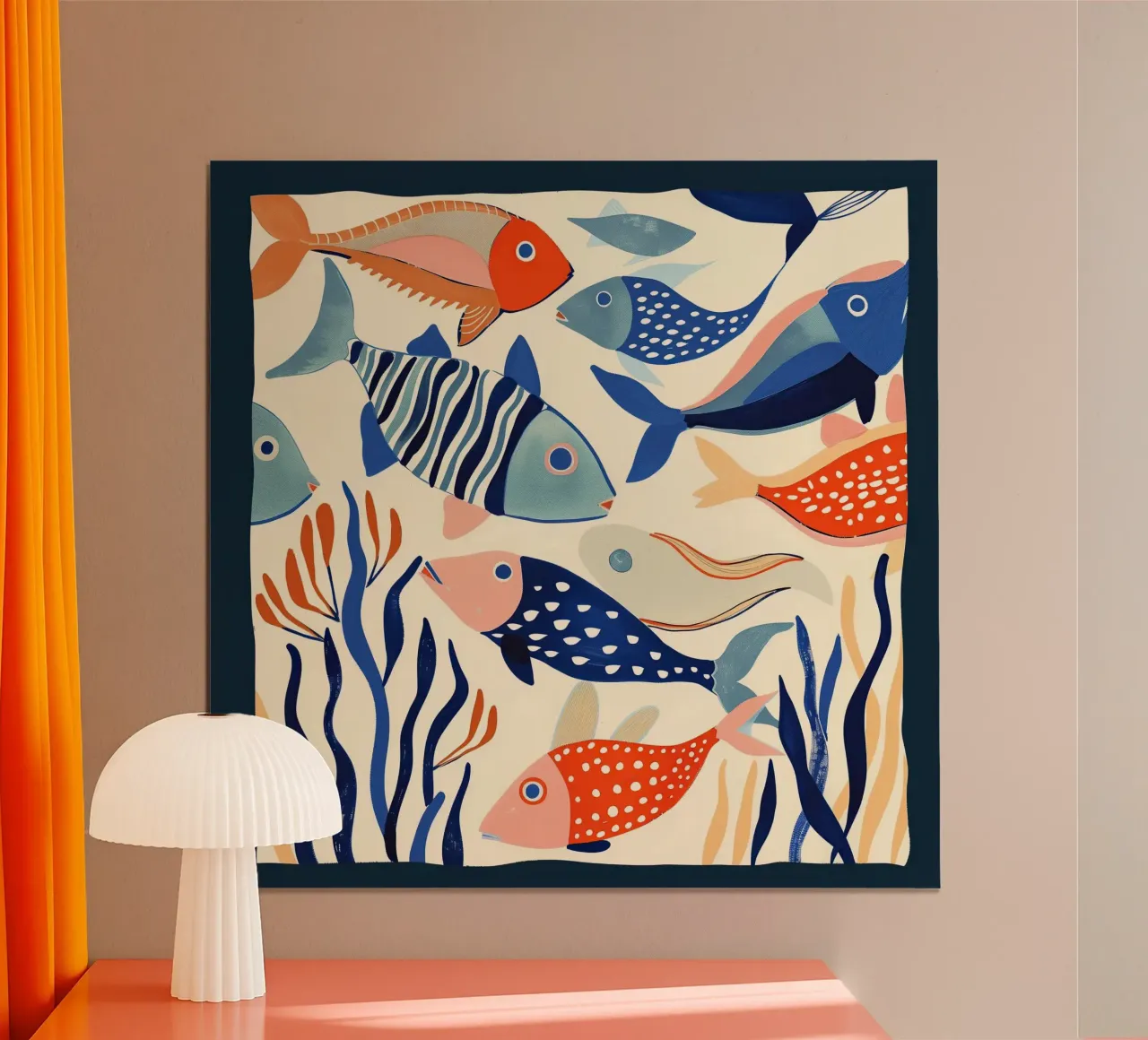 Dancing Fish poster van Luca