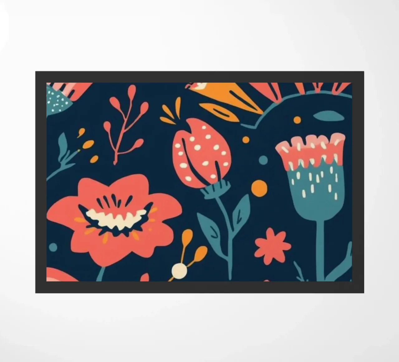 Bloom deurmat van Tabea Jule