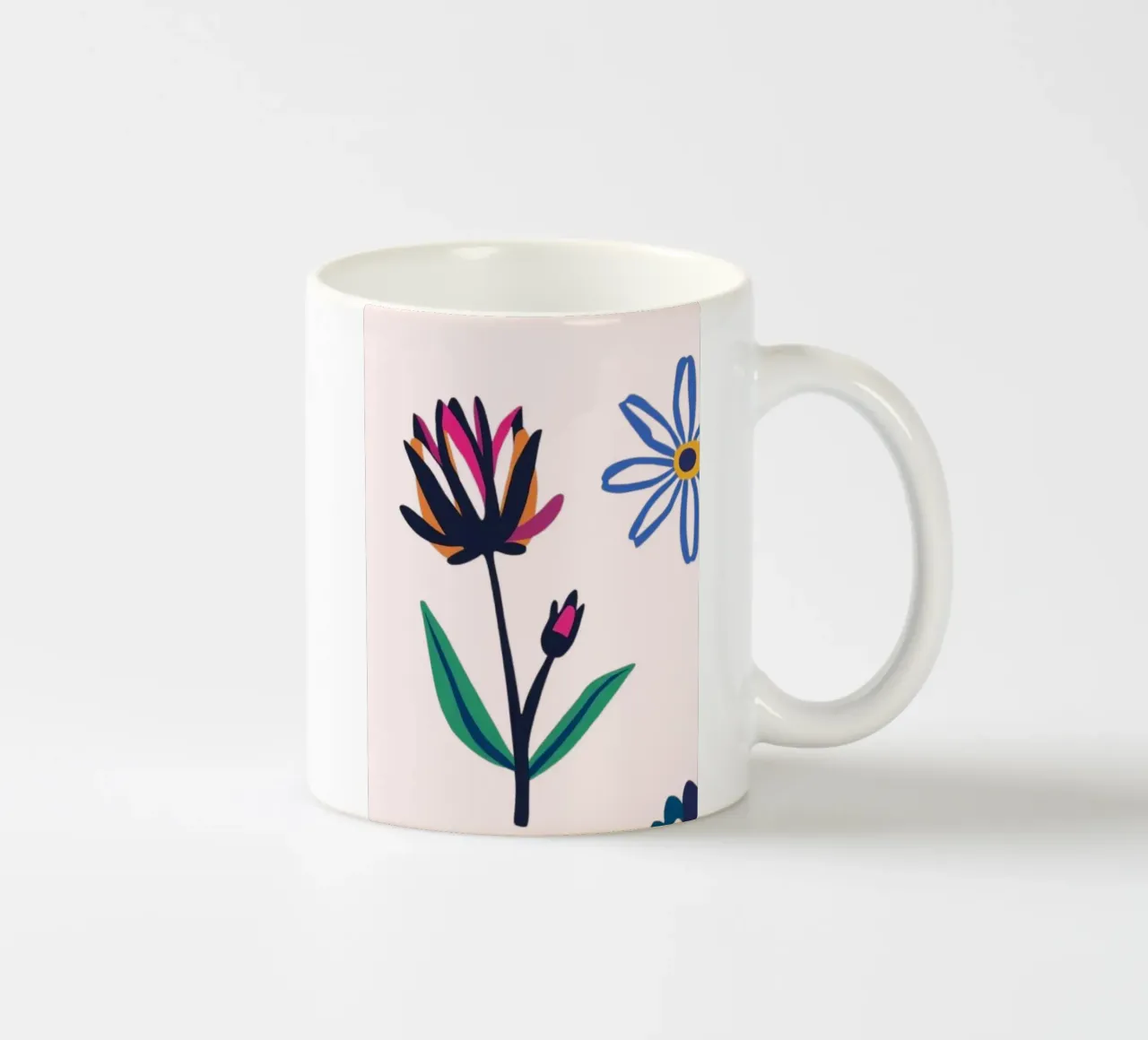 Springtime ceramic mug by Tabea Jule