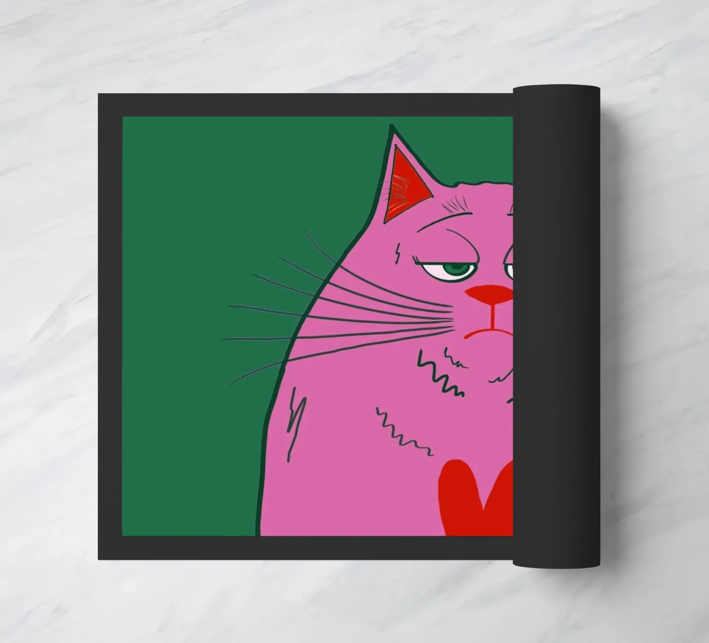 Cool Cat deurmat van Fesofi