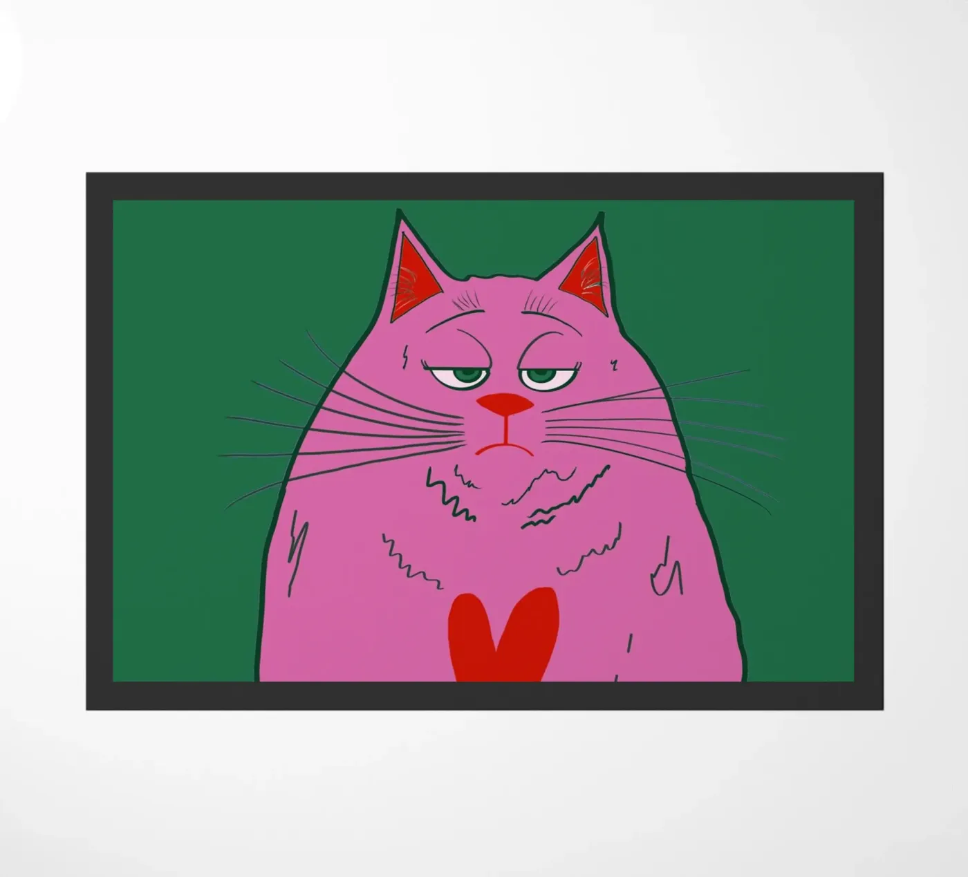 Cool Cat deurmat van Fesofi