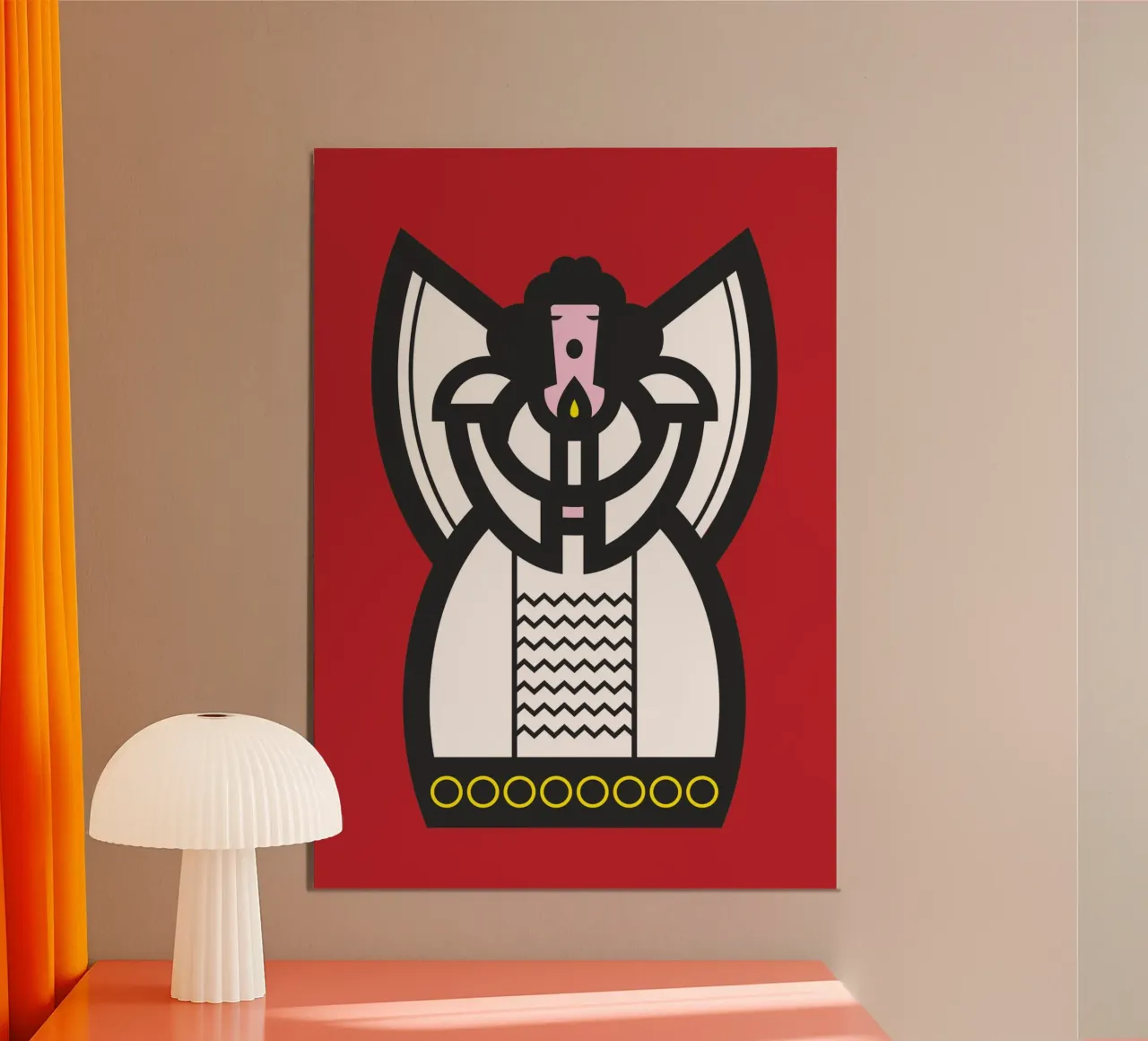 Engel poster van Looks n Brains