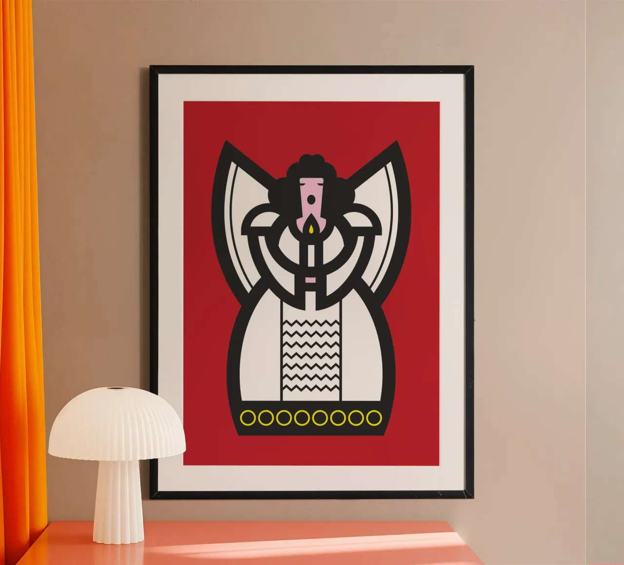 Engel poster van Looks n Brains