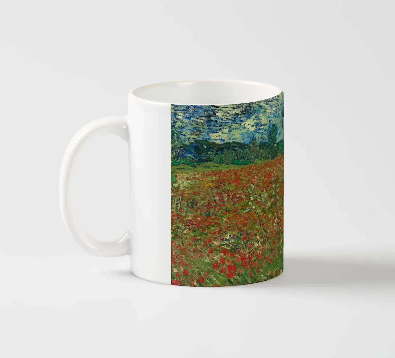 Vincent van Gogh - Poppy field, 1890 ceramic mug by Timeless Artworks