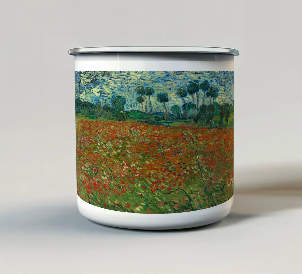 Vincent van Gogh - Campo di papaveri, 1890 tazza in smalto da Timeless Artworks