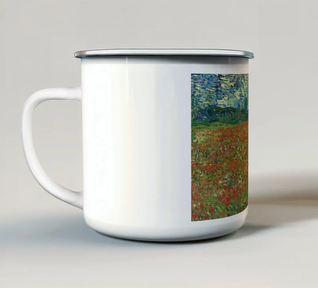 Vincent van Gogh - Campo di papaveri, 1890 tazza in smalto da Timeless Artworks
