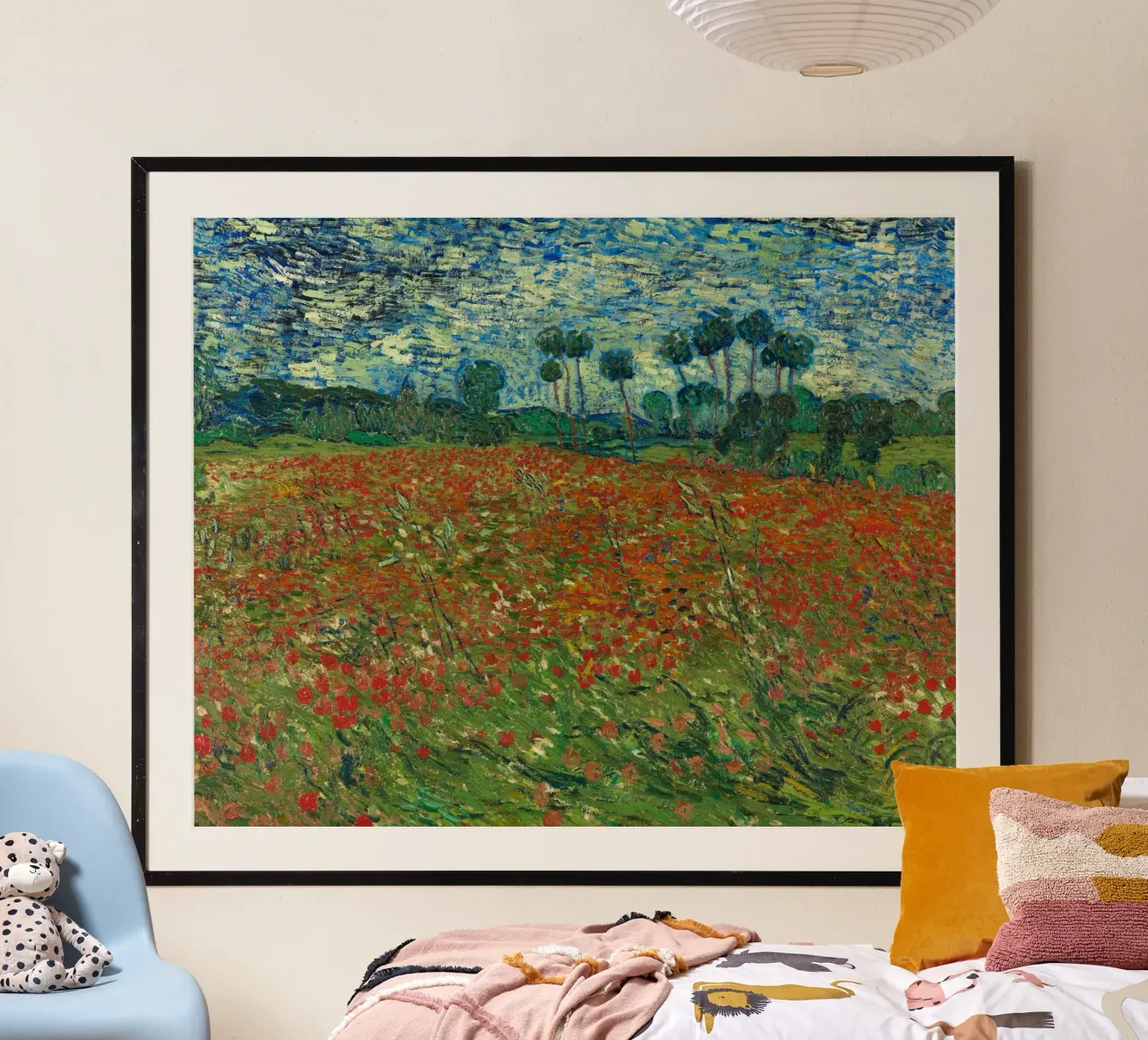 Vincent van Gogh - Campo di papaveri, 1890 poster da Timeless Artworks