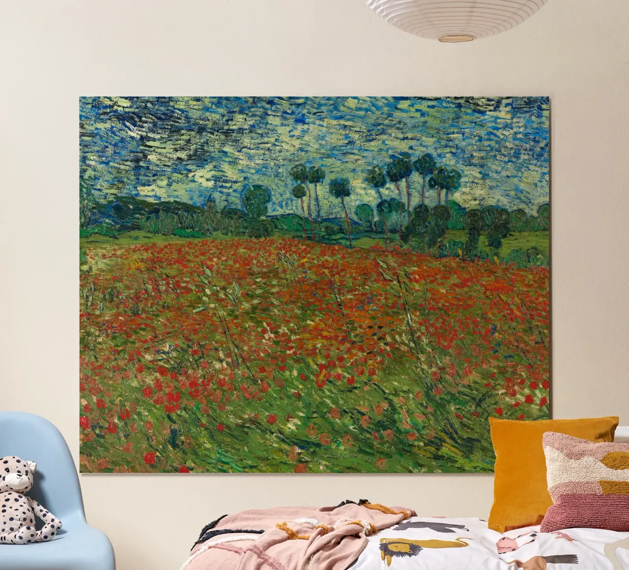Vincent van Gogh - Campo di papaveri, 1890 poster da Timeless Artworks