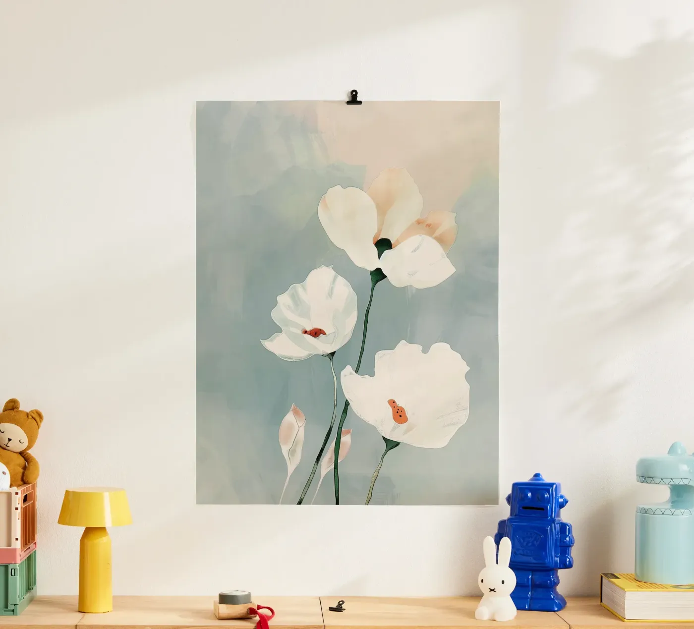 White Bloom Study Poster von softsoul
