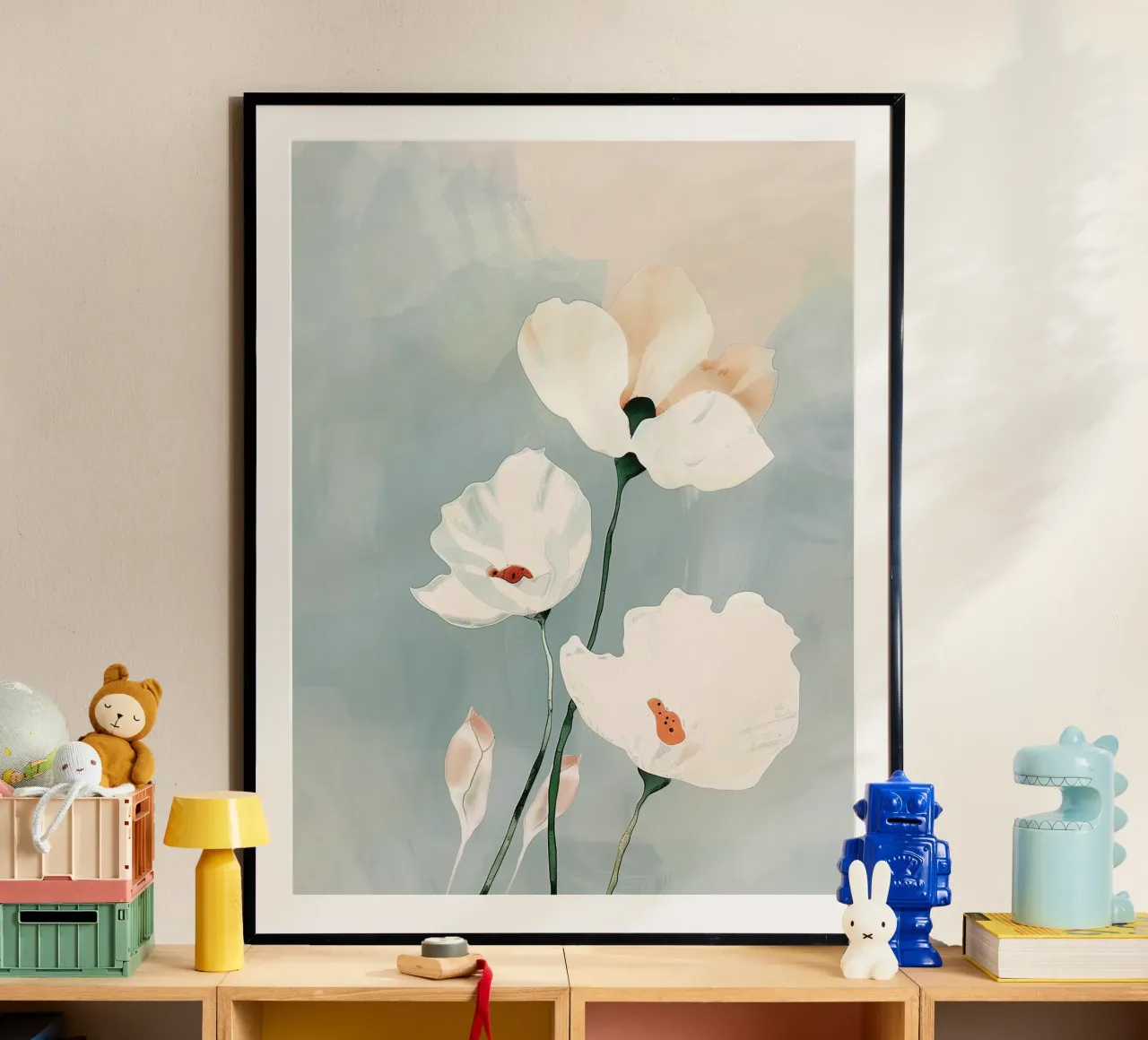 White Bloom Study poster da softsoul