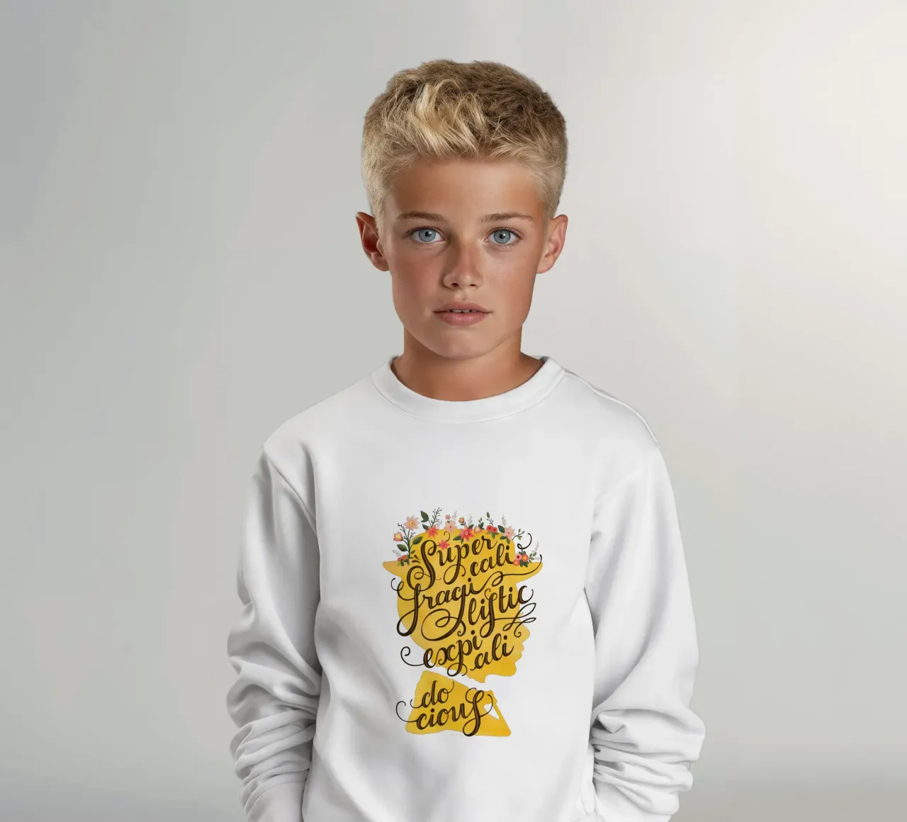 Supercalifragilisticexpialidocious - Draw Me A Song Project Kinder Sweatshirt von Nour Tohme