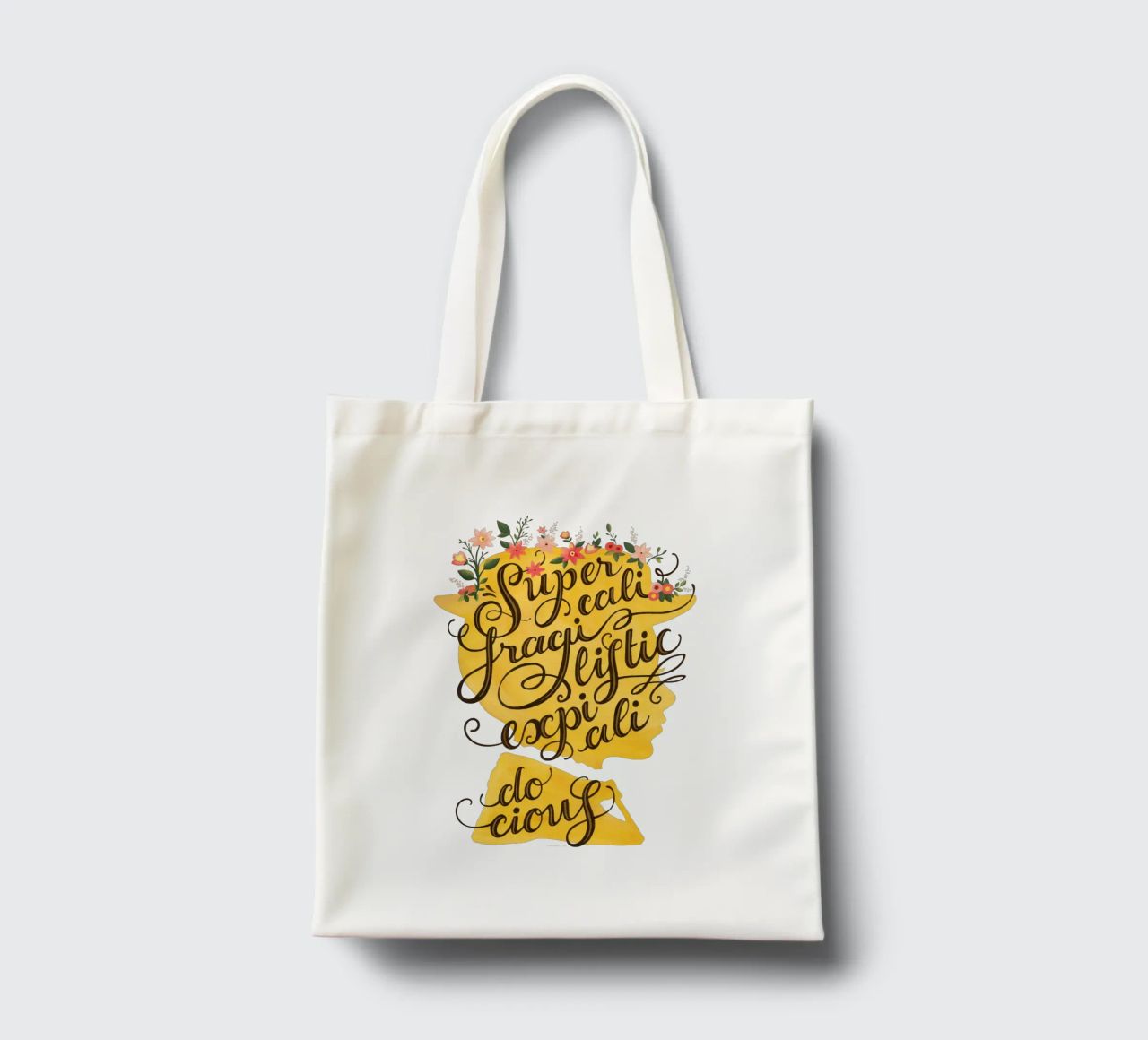 Supercalifragilisticexpialidocious - Draw Me A Song Project tote bag by Nour Tohme
