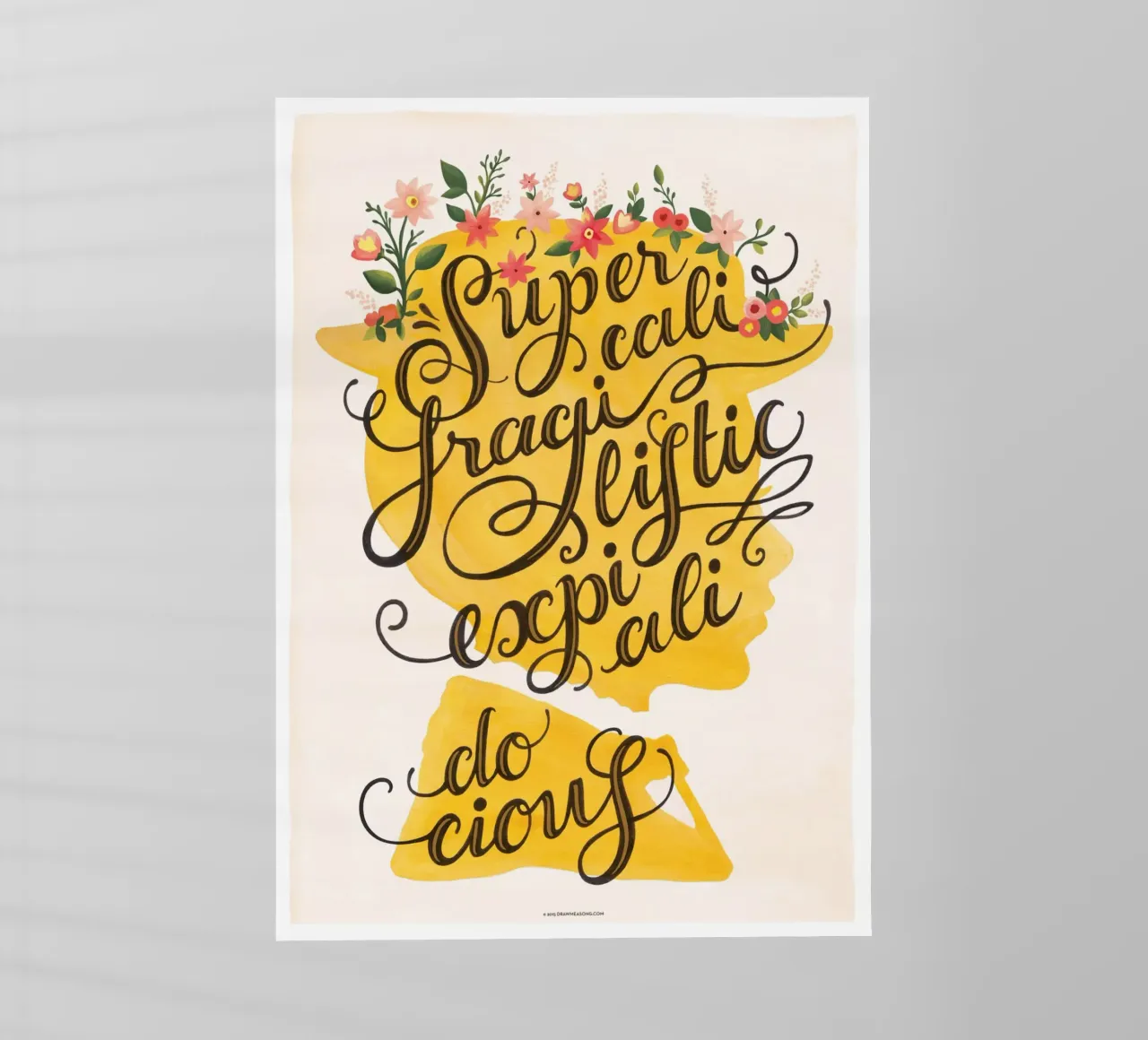 Supercalifragilisticexpialidocious - Draw Me A Song Project Backlit Folie von Nour Tohme