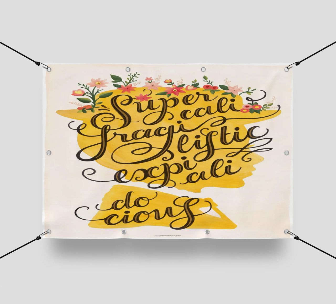 Supercalifragilisticexpialidocious - Draw Me A Song Project bâche pvc de Nour Tohme