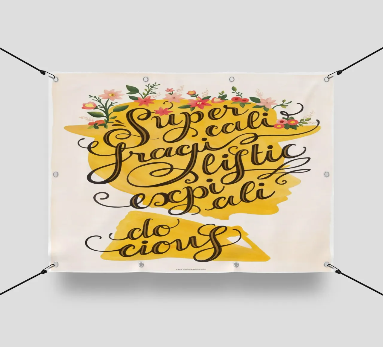 Supercalifragilisticexpialidocious - Draw Me A Song Project PVC Plane von Nour Tohme