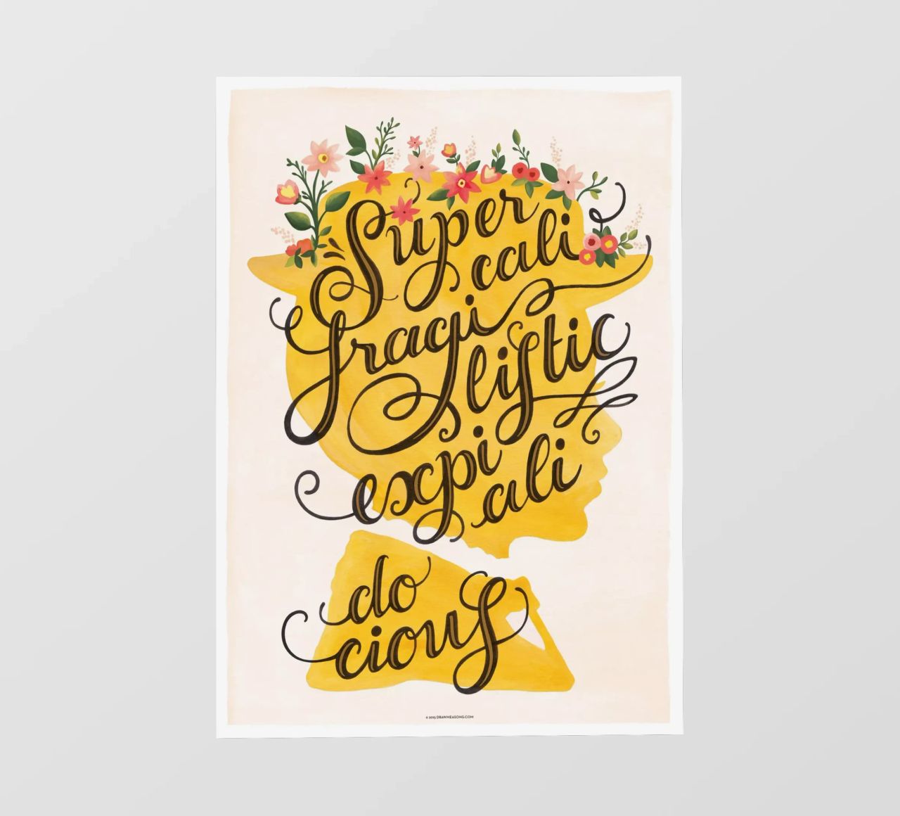 Supercalifragilisticexpialidocious - Draw Me A Song Project bâche pvc de Nour Tohme