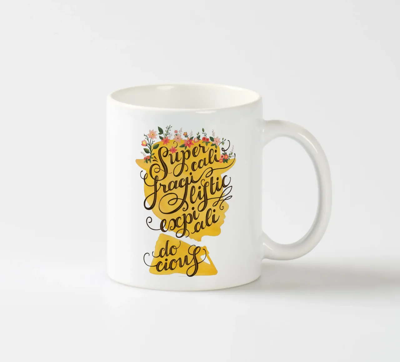 Supercalifragilisticexpialidocious - Draw Me A Song Project taza de cerámica de Nour Tohme