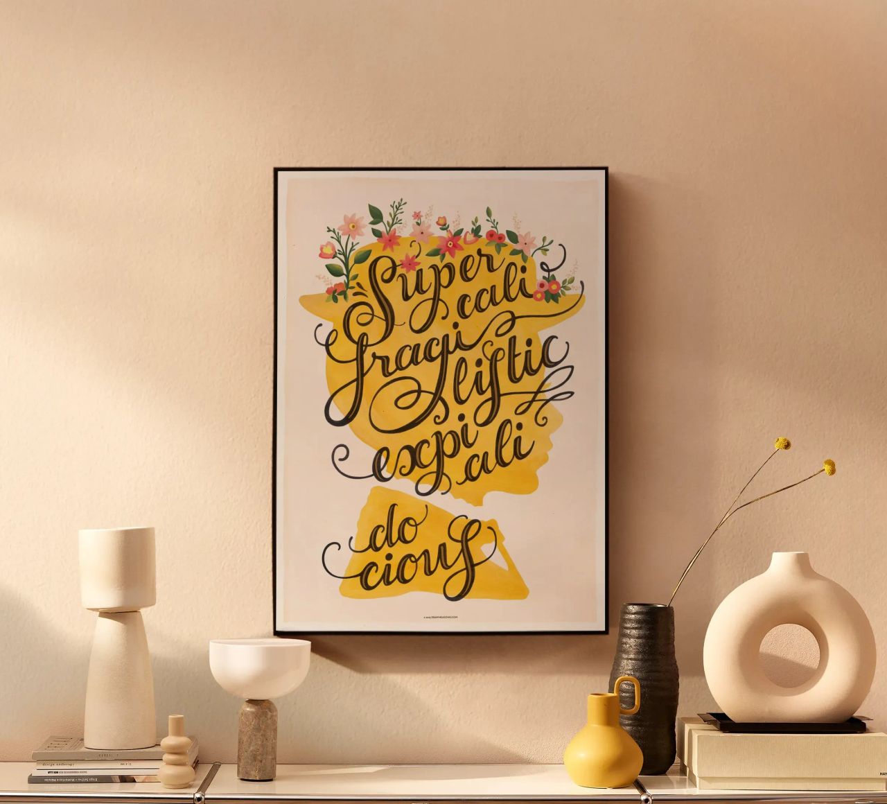 Supercalifragilisticexpialidocious - Draw Me A Song Project plexiglas de Nour Tohme