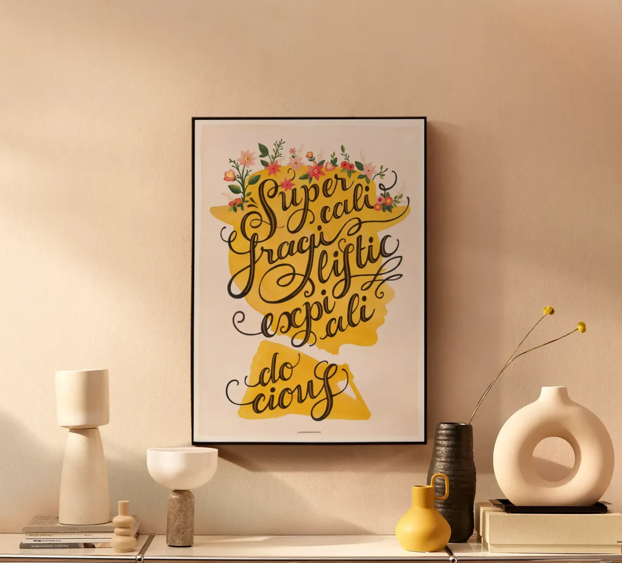 Supercalifragilisticexpialidocious - Draw Me A Song Project plexiglass da Nour Tohme