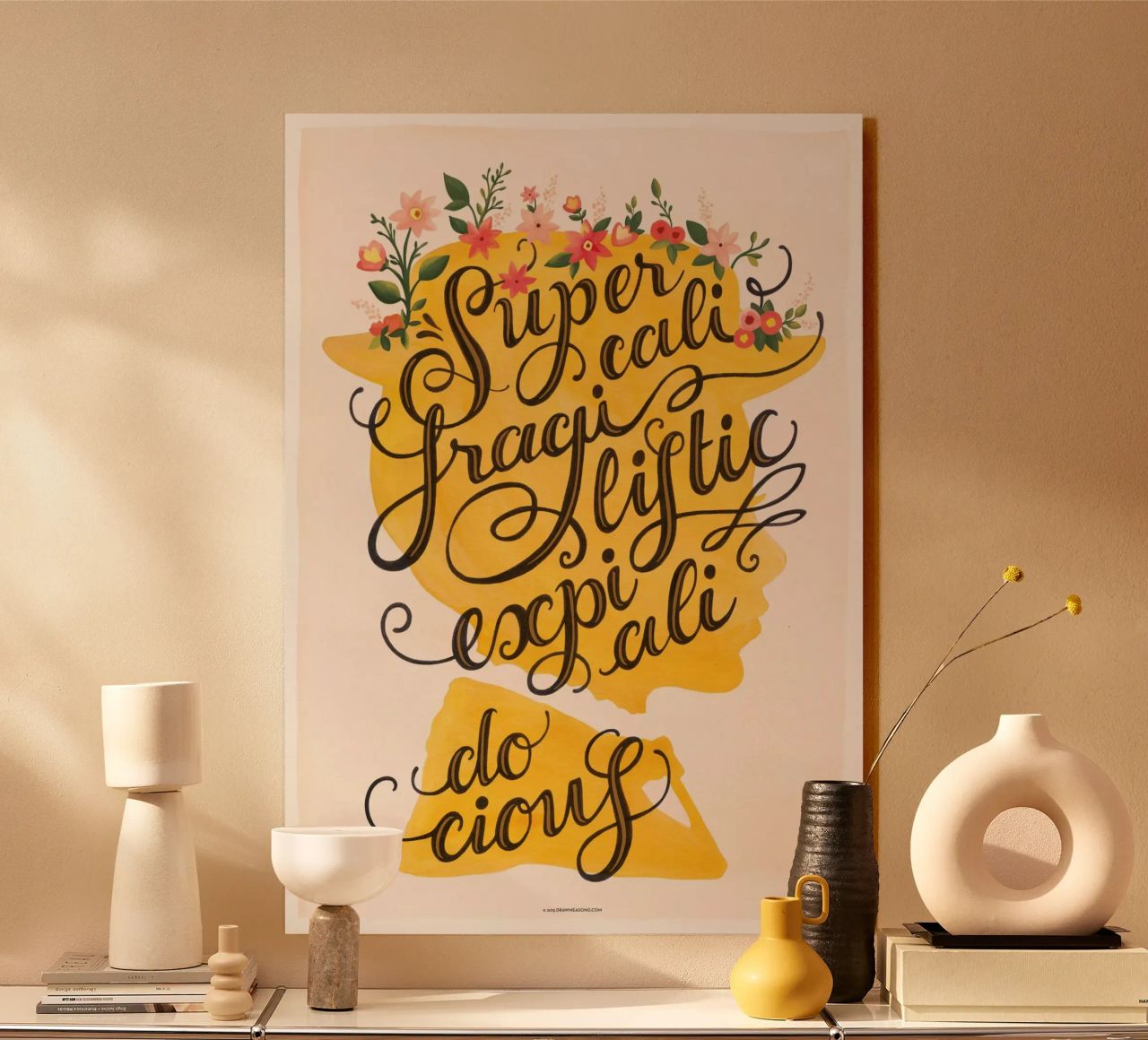 Supercalifragilisticexpialidocious - Draw Me A Song Project plexiglas de Nour Tohme