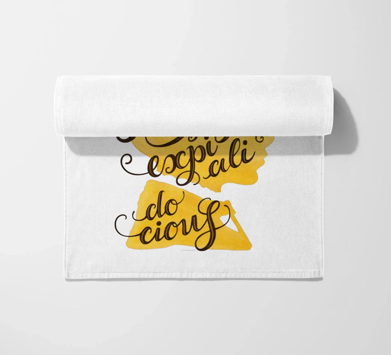 Supercalifragilisticexpialidocious - Draw Me A Song Project beach towel by Nour Tohme
