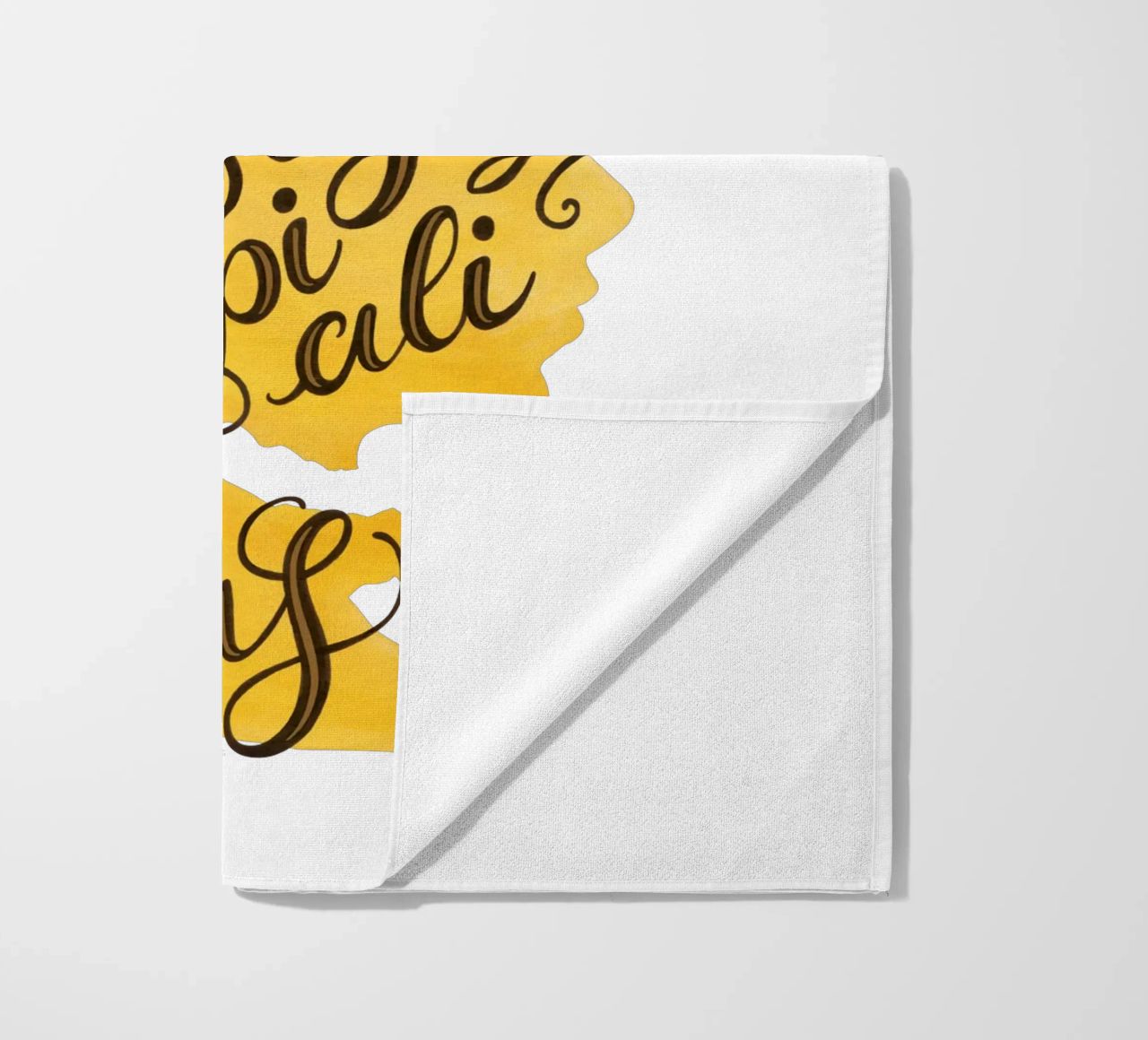 Supercalifragilisticexpialidocious - Draw Me A Song Project beach towel by Nour Tohme