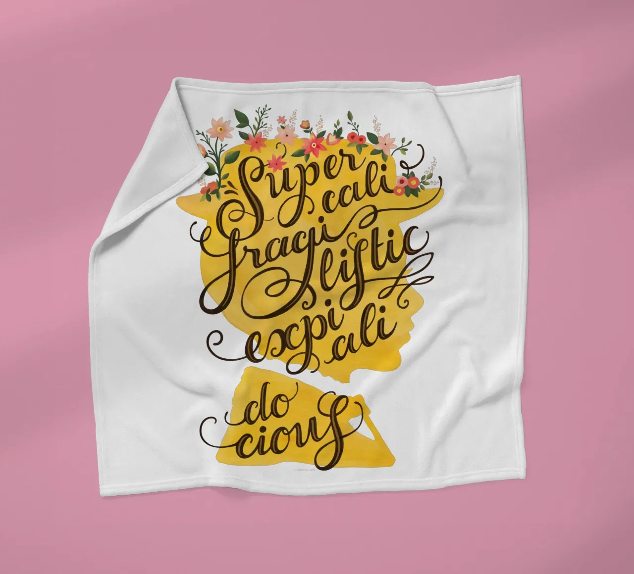Supercalifragilisticexpialidocious - Draw Me A Song Project manta de franela de Nour Tohme