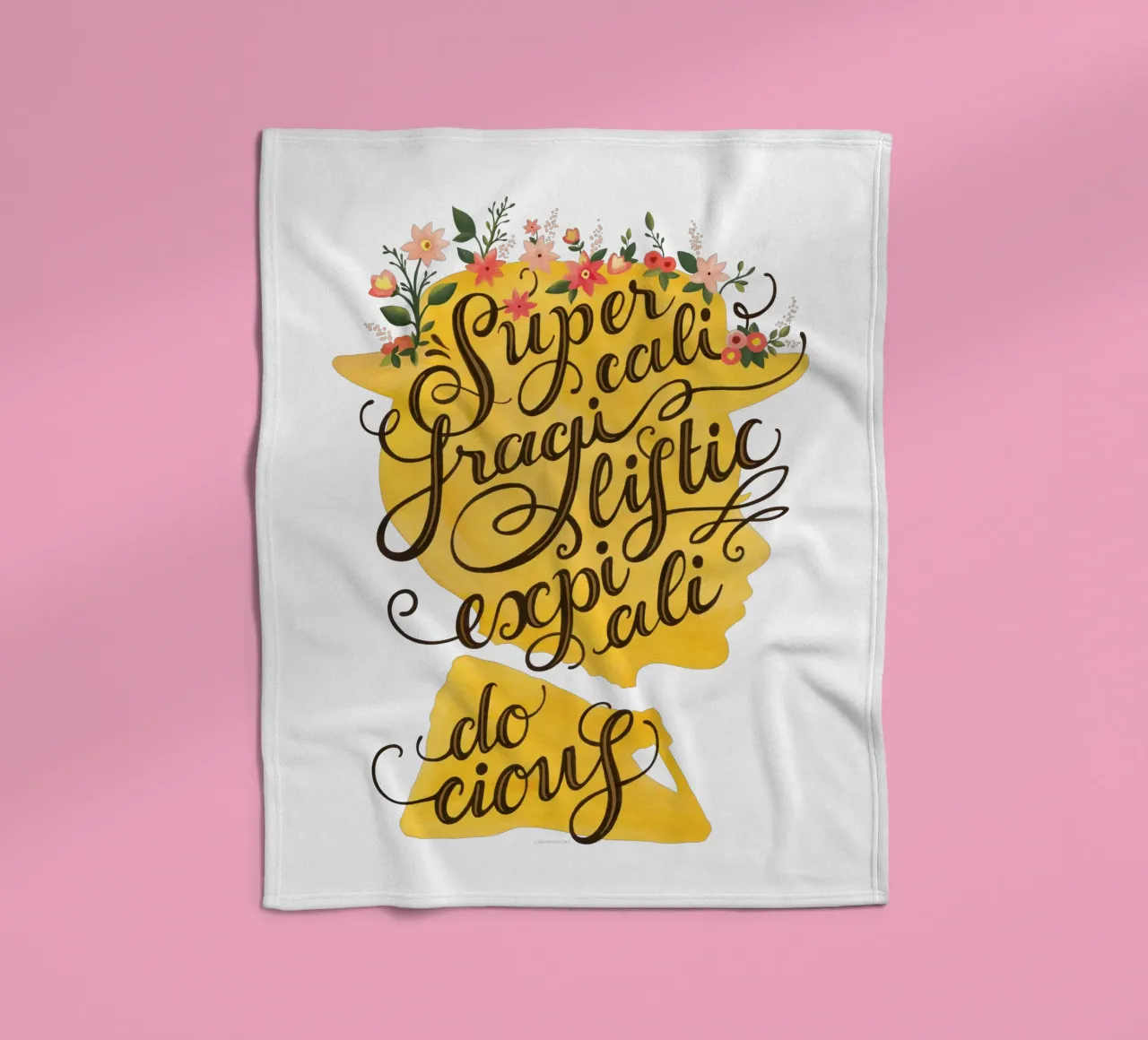 Supercalifragilisticexpialidocious - Draw Me A Song Project manta de franela de Nour Tohme
