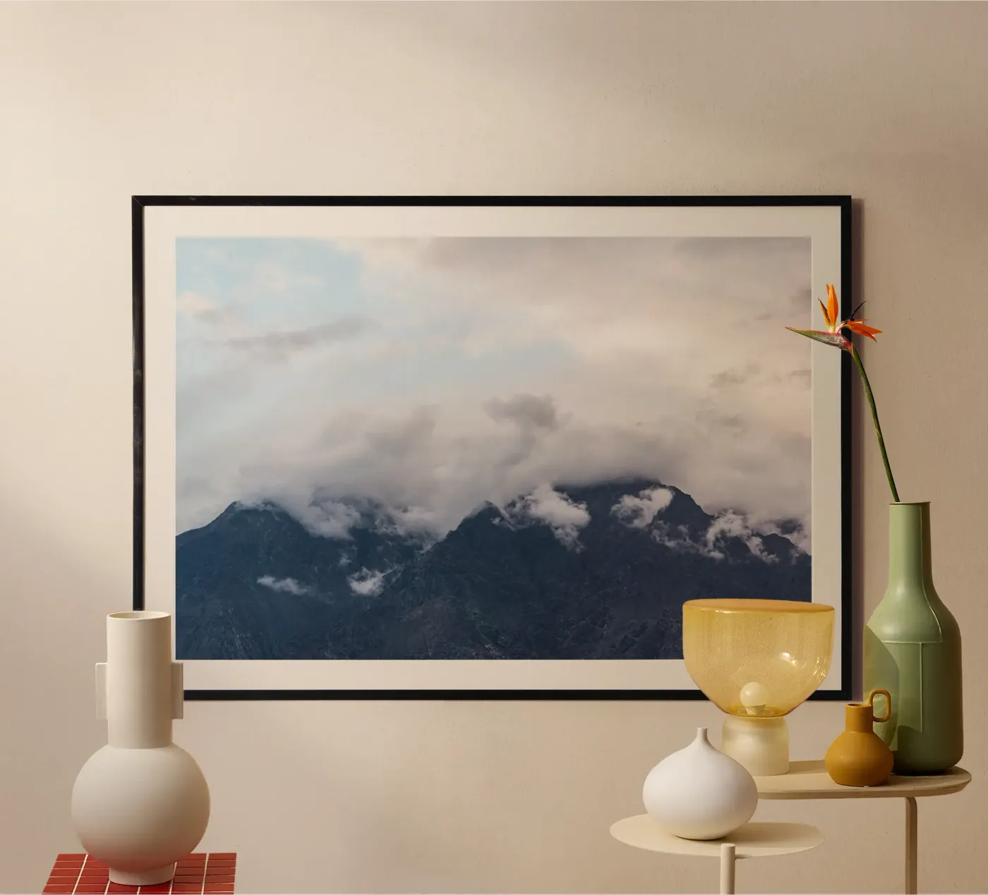 Cloudy mountain Poster von photolovers