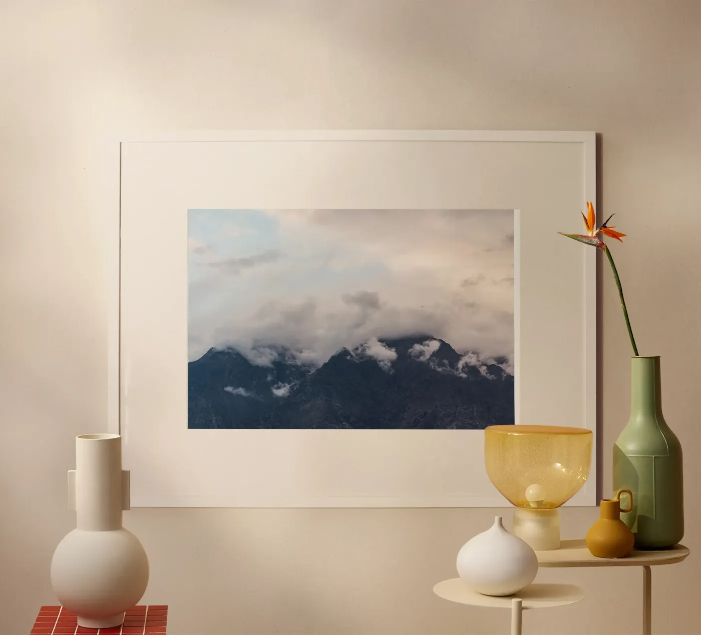 Cloudy mountain Poster von photolovers