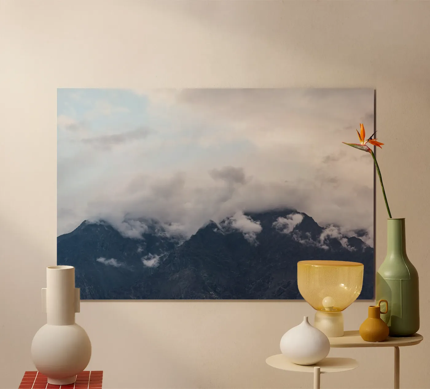 Cloudy mountain Poster von photolovers