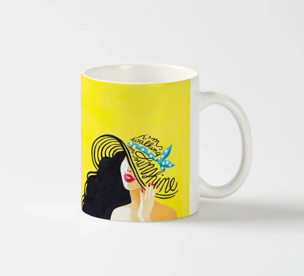 Walking on Sunshine - Draw Me A Song tazza in ceramica da Nour Tohme