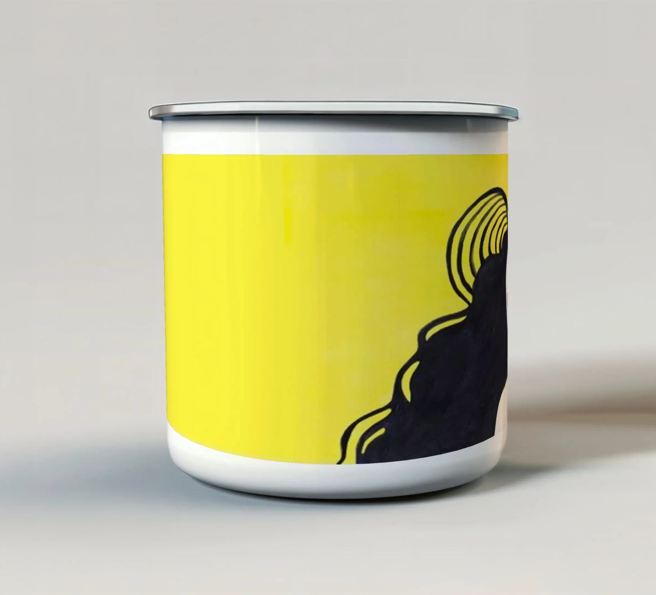 Walking on Sunshine - Draw Me A Song tazza in smalto da Nour Tohme
