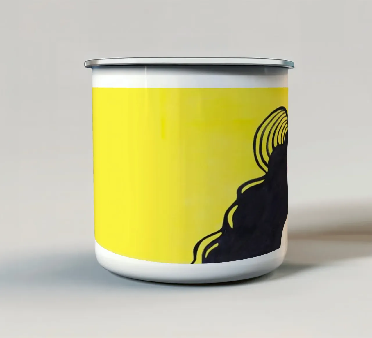 Walking on Sunshine - Draw Me A Song tazza in smalto da Nour Tohme