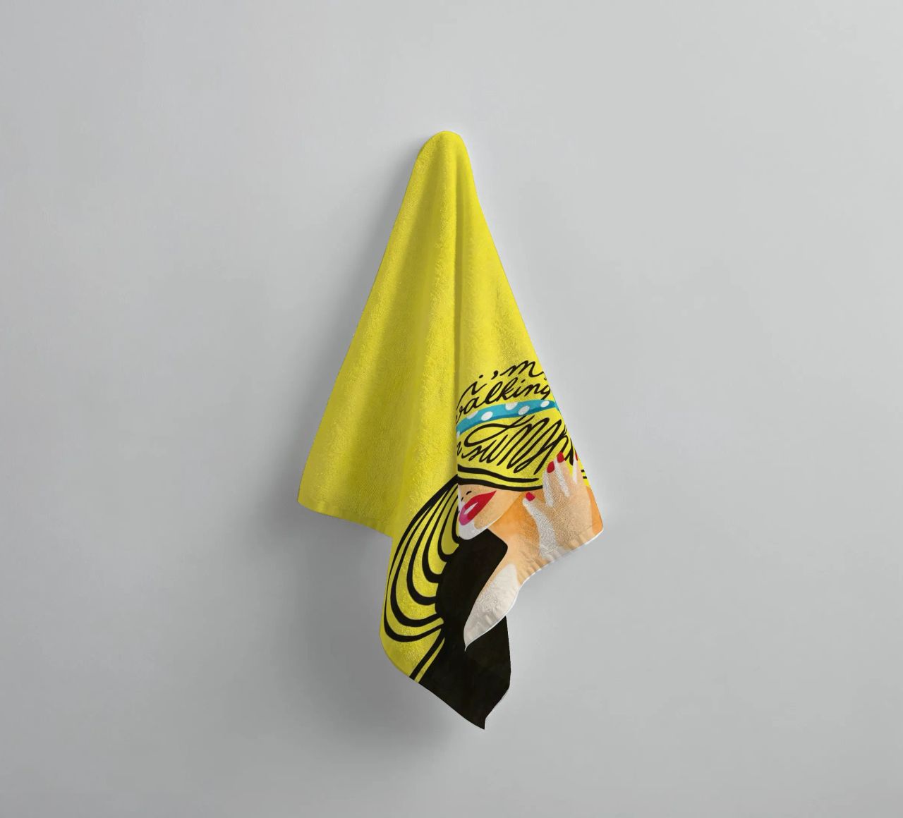 Walking on Sunshine - Draw Me A Song towel by Nour Tohme