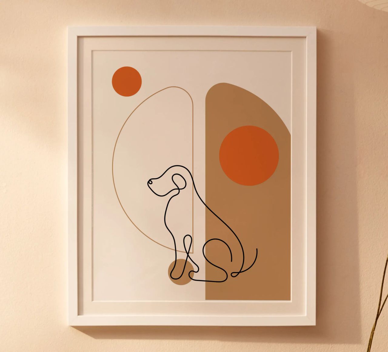 Minimalist dog poster by YSV MINIMALIST