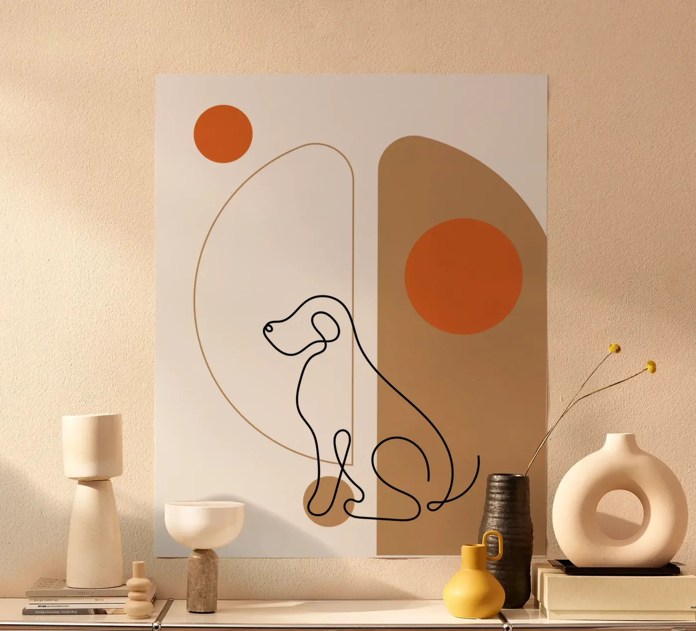 Cane minimalista poster da YSV MINIMALIST