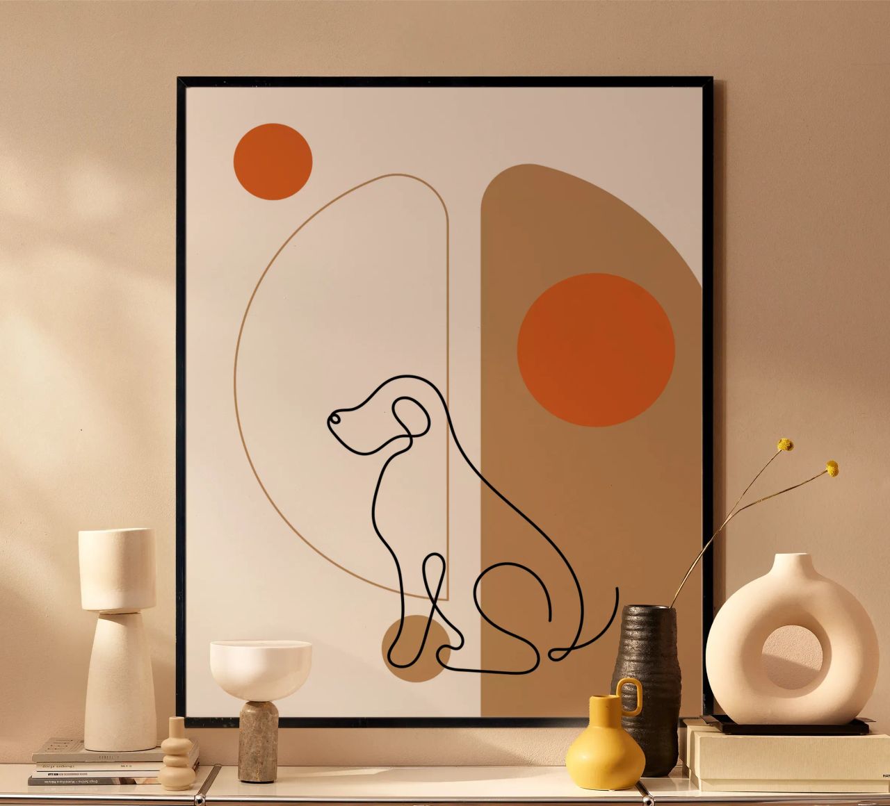 Minimalist dog poster by YSV MINIMALIST